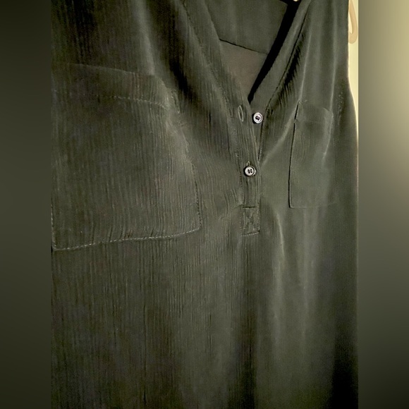 New York & Company Stretch Shift dress L black notch collar - Picture 5 of 9